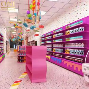 <span class=keywords><strong>Oni</strong></span> shopfitting ที่กำหนดเองลูกอมร้านค้าที่มีสีสันแสดงชั้นวางต้นไม้ขนมร้านขายขนมหวานสำหรับห้างสรรพสินค้า - Product Image 4