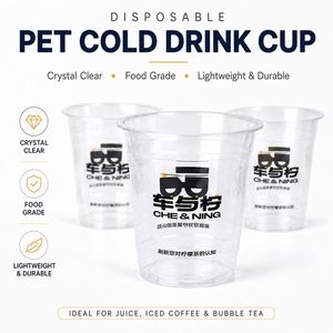 Gobelets jetables en PET transparents de 14 oz avec impression numérique pour réceptions de mariage, anniversaires, pique-niques et fournitures de fête - Product Image 3