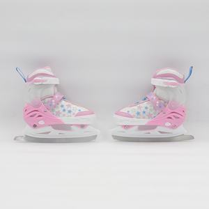 Patins à <span class=keywords><strong>glace</strong></span> ajustables pour enfants garçons filles, patins à <span class=keywords><strong>glace</strong></span> à lames de 8 ans et plus, chaussures de patinage sur <span class=keywords><strong>glace</strong></span> roses pour l'extérieur et la patinoire - Product Image 3