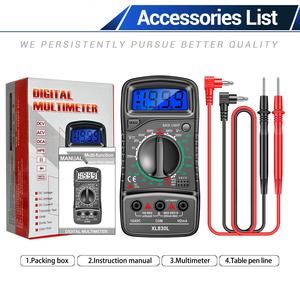 מולטימטר XL830L דור חדש 600V חכם למדידת התנגדות, קיבול, תדר AC/<span class=keywords><strong>DC</strong></span> עם בדיקה אוטומטית, נייד וקל לשימוש, עם אחריות ל-6 חודשים - Product Image 6