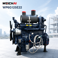 Mesin Loader SCDC Weichai WP6G125E22 92kW 2200RPM Mesin Diesel Alat Berat Konstruksi Mesin 6 Silinder untuk Wheel Loader