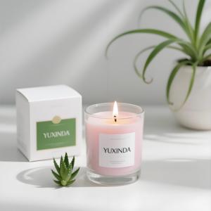 High Quality 6oz 8oz 10oz 14oz Empty Transparent Square Glass <strong>Candle</strong> Jar For Home Decoration - Product Image 2