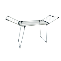 Meilleure vente Séchoir à vêtements pliable Gullwing métal cintre support usage domestique stockage en plastique vêtements étagères