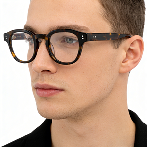 Monturas de Gafas Ópticas de Acetato con Lentes Anti-Luz Azul para Hombre, Gafas de Moda con Bloqueo de Luz Azul, Venta al Por Mayor OEM de Alta Gama - Product Image 4