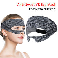 Pack de protection VR : Housse en silicone, masque anti-transpiration, coussinet facial, cache-lentille, et poignées de manette pour Meta Quest 3