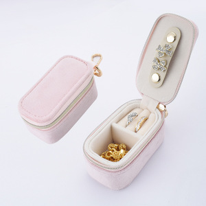 New Mini Jewelry Organizer Portable Hanging Velvet Box Cute Accessory <b>Case</b> - Product Image 5