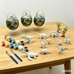 AJB Dino World Kit di Pittura Dinosauro Fai-da-Te, Set T-Rex con Vernice Acrilica Sicura, Regalo Educativo - Product Image 6