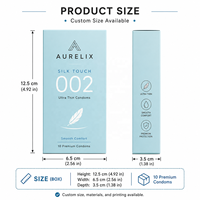 Emballage de préservatifs vide personnalisé, matériaux recyclés, écologique, imperméable, pliable, portable, biodégradable, fermeture magnétique, papier