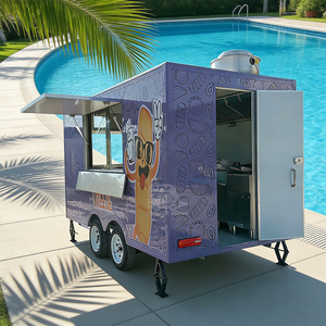 รถขายอาหารเคลื่อนที่แบบกำหนดเอง CE Custom Design พร้อมอุปกรณ์ครบครัน เครื่องชงกาแฟเอสเพรสโซ สำหรับขายอาหารริมทางแบบพาณิชย์ - Product Image 5