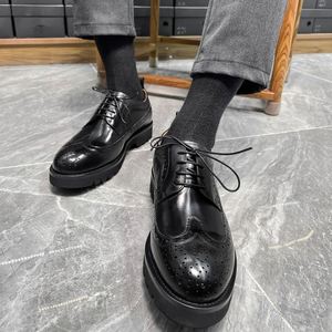 HANMCE 404-1 2025, Zapatos Oxford de Hombre de Cuero Genuino Hechos a Mano, Estilo Italiano, de Alta Calidad, Precio de Fábrica, con Cordones Cuadrados - Product Image 5