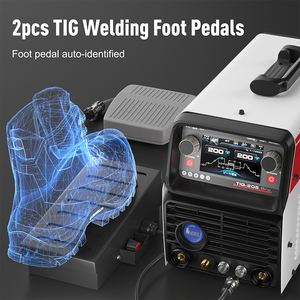 เครื่องเชื่อมอลูมิเนียมอเนกประสงค์ LCD Smart Tig-250 Pro 9 in 1 AC Pulse Cold พร้อมจอ LCD - Product Image 4
