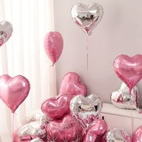 Ballons en Mylar en forme de cœur rouge de 18 pouces, gonflables à l'hélium, personnalisés, Globos San Valentin, Anniversaire, Saint-Valentin, Décoration de mariage