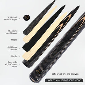 Queue King 1Pc fait à la main professionnel en <span class=keywords><strong>bois</strong></span> de frêne jeu de billard queue de billard ébène Omin billard et queues de billard - Product Image 4
