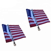 Marina de la venta caliente de la bandera americana del personal de acero inoxidable montaje carril barco púlpito personal con precio de fábrica para el yate barco bote