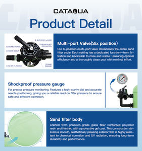 <span class=keywords><strong>Filtre</strong></span> à <span class=keywords><strong>sable</strong></span> robuste <span class=keywords><strong>anti</strong></span>-corrosion à haute précision de 40 m³/h et support logistique mondial pour la pisciculture - Product Image 4