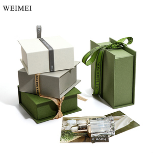 Custom Logo Recyclable <b>Book</b> Style Paper Jewelry <b>Box</b> with Pouch for Ring, Earring and Necklace Packaging - Product Image 5