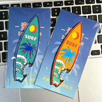 Personnalisé Maldives Métal Magnétique Creative Souvenirs Cuisine Ouvre-Cuisine Outil Mer Koa Planche de Surf Ouvre-Bouteille Aimant de Réfrigérateur
