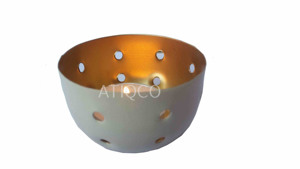 Votive élégante en fer étoile bleue pour décor de mariage | T-Light Vaisseaux Votive de forme ronde de haute qualité pour l'utilisation de la vaisselle - Product Image 5