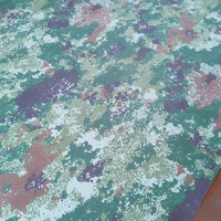 Toile de camouflage en polyester imperméable, tissu épais pour tente d'extérieur, rouleau de toile de camouflage durable résistant au soleil