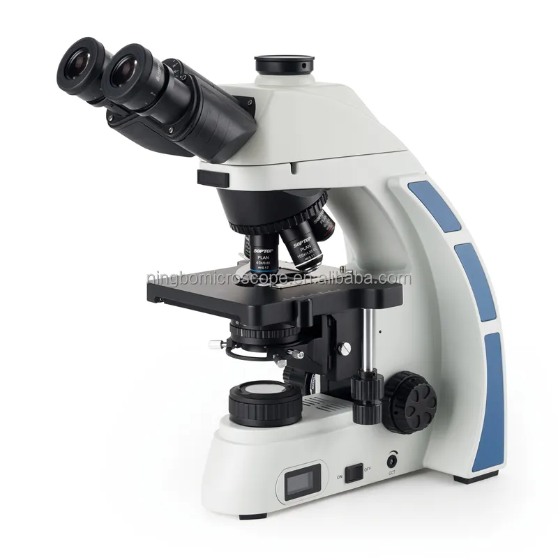 40x-1000x Primo yıldız biyolojik laboratuvar mikroskobu LCD parlaklık gösterge