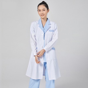 Uniforme all'ingrosso della giacca dei cappotti del medico del laboratorio medico dell'ospedale di fascia alta per il servizio dell'oem del laboratorio degli uomini del cappotto bianco dei medici femminili maschili - Product Image 2