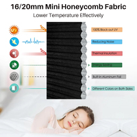 Persianas modernas de nido de abeja motorizadas de 16mm, persianas celulares que funcionan con batería, Motor incorporado, diseño veneciano sin diseño para sin Taladro