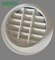 Grille de ventilation circulaire extérieure en alliage d'aluminium de haute qualité, résistante aux intempéries, pour système HVAC