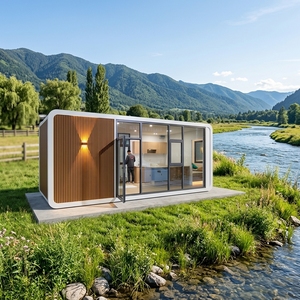 Cottage préfabriqué en acier durable, structure en boîte préfabriquée sans problème pour la construction de campings de glamping - Product Image 1