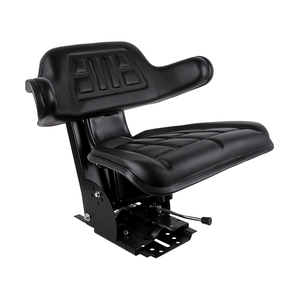 KL Seating PVC Black Agricultural Universal Tractor Cultivator Seat Shock Absorber CE Certified 80mm Suspension Stroke <b>Backrest</b> - Product Image 5