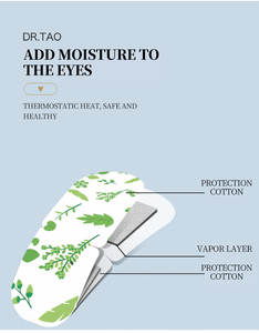 Masque pour les yeux jetable en coton de vente chaude patch de soin des yeux chauffant à la vapeur auto-chauffant pour l'utilisation des compagnies aériennes - Product Image 6