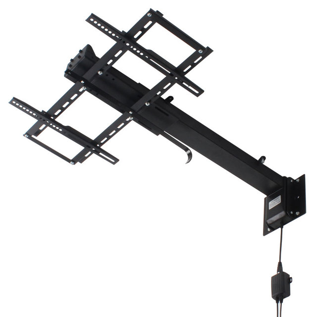 TV Electric Lift Bracket Ceiling Height Adjustable TV Mounting for 26-65 Inch High Quality Cold-Rolled Steel 60kg Load DS730