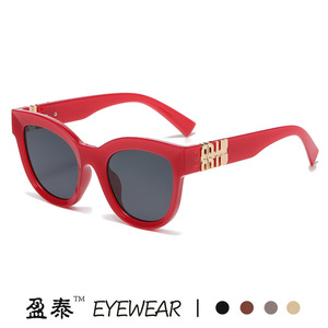 แว่นกันแดดทรงแมวตาแมว Yingtai รุ่น M ป้องกันรังสียูวี 400 กรอบพลาสติกผสมโลหะ แฟชั่นสำหรับผู้หญิง สไตล์สตรีท - Product Image 4
