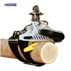 Vendita calda idraulico rotatore Log Grapple per legno di pietra legno silvicoltura Grab 1 Ton 2 Ton 3 Ton 6 Ton 10 Ton 16 Ton