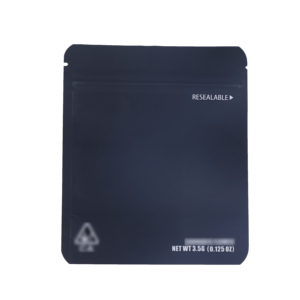 Sacchetti Personalizzati con Logo Stampato, Stampa Digitale, Neri, 3.5g, Antiodore, Confezioni in Plastica per Caramelle, Buste Mylar con Chiusura a Zip - Product Image 3