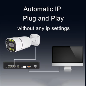 Sistem <span class=keywords><strong>CCTV</strong></span> Jianvision 4K 8MP HD Tahan Air Tipe Bullet Dome POE 4ch Kamera IP Jaringan Sudut Lebar Penglihatan Malam Sensor CMOS NVR Data - Product Image 3