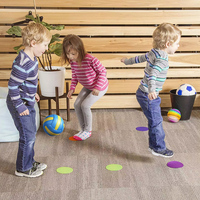 Marqueurs de tapis multicolores avec chiffres de 4 pouces, 36 pièces, pour salle de classe, pour la maternelle