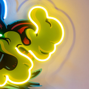 Enseigne néon LED personnalisée avec design singe flamboyant, impression UV sur acrylique, décoration pop art pour la maison et le bureau - Product Image 4