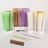 Rollo de Papel Biodegradable Cónico Marrón Personalizado de 1 1/4 Tamaño King, Impresión Digital Desechable con Logotipo