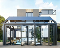 Maison capsule modulaire moderne en aluminium à double vitrage Low-E, alimentée à l'énergie solaire, écologique, pour hôtels et complexes hôteliers