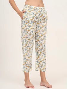 Nuevo Conjunto de Pijama de Algodón con Diseño Floral de Hongos, Estampado a Mano, Ropa de Dormir para Mujer, Precio al por Mayor Disponible - Product Image 5