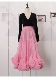 Falda de Malla de Cintura Alta de 92 cm, Falda Elástica por Encima de la Rodilla con Banda Elástica, Falda de Pastel con Borde de <span class=keywords><strong>Hongo</strong></span>, Super Fairy, con Forro de 75 cm - Product Image 2