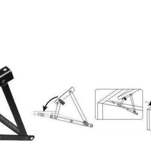 Bisagra de Resorte Triangular de Acero de Diseño Moderno para Muebles de Sala, Sofá Cama Plegable, Bisagras de Hierro - Product Image 6