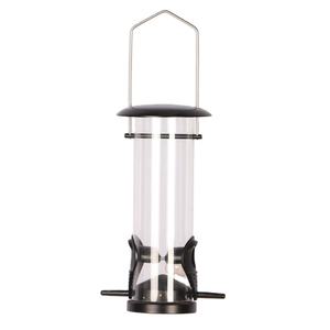 Tube suspendu pour jardin extérieur, mangeoire pour oiseaux sauvages, vente en gros bols et mangeoires automatiques en plastique pour animaux de compagnie, stockage de nourriture pour oiseaux en bois - Product Image 1