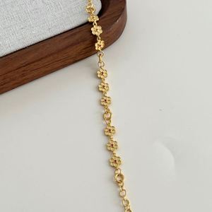 Dylam Nueva Tendencia, Cadena de Plata 925 con Eslabones, Colgante de Flor con Circonita Roja 5A, Pulseras y Brazaletes, Joyería - Product Image 6