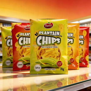 Sacs d'emballage personnalisés en plastique laminé et feuille d'aluminium, résistants à l'humidité, pour aliments soufflés, fruits secs et chips de pommes de terre - Product Image 1