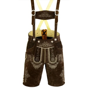 2025 New Oktoberfest Traditional German Lederhosen For <b>Men</b> Trachtenmode Lederhose Bavarian Oktoberfest <b>Leather</b> <b>Short</b> for Boys - Product Image 1