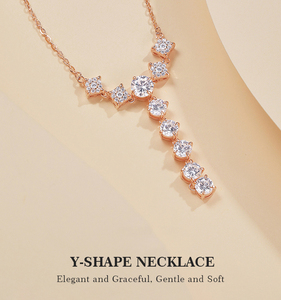 ALICE高級ジュエリー高ジルコンネックレス レディース S925スターリングシルバーネックレス シャイニングハイエンドジルコンネックレス - Product Image 1