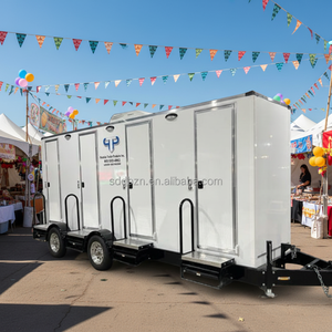 Toilettes mobiles de conception traditionnelle à panneaux sandwich, <span class=keywords><strong>WC</strong></span> portable, remorque sanitaire, réservoir en acier inoxydable pour parcs et extérieur - Product Image 1