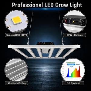 Barres lumineuses LED hydroponiques à spectre complet LM301H <span class=keywords><strong>Evo</strong></span> pour plantes d'intérieur – Idéales pour la croissance des fleurs et des semis - Product Image 3