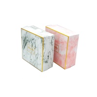 Marbrure Or Estampage Logo Chocolat Boîte De Cadeau De Mariage Bonbons Boîte Cadeau Fleur Avec Couvercle et Base Boîte du Fabricant